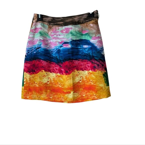 Essential Antwerp Watercolor Art To Wear Mini Skirt Size 2 - Picture 2 of 11